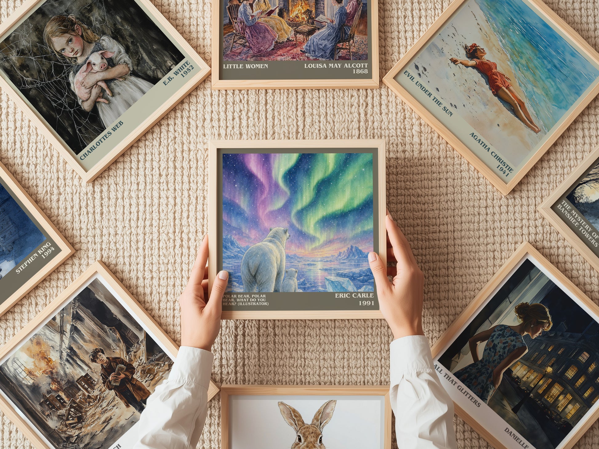 Polar Bear, Polar Bear, What Do You Hear? (Illustrator) literary book poster framed on wall – childrens wall art