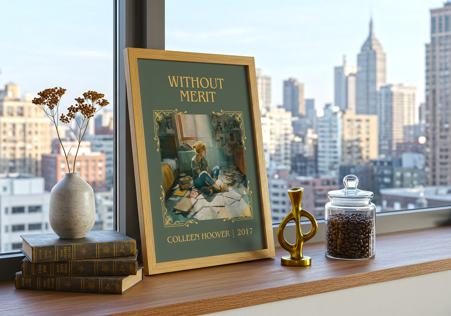 Without Merit classic book art print paper finish options – matte satin gloss