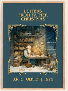 Letters from Father Christmas Classic Book Art Print by J. Tolkien – book poster