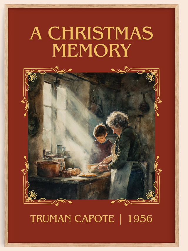 A Christmas Memory Classic Book Art Print by Truman Capote