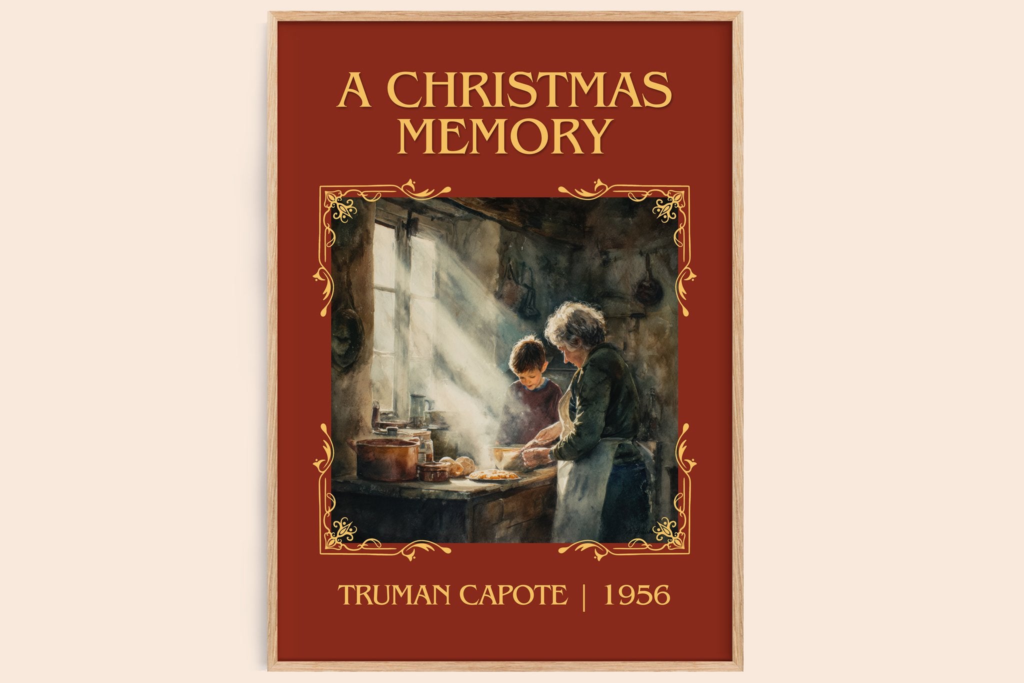 A Christmas Memory Classic Book Art Print by Truman Capote