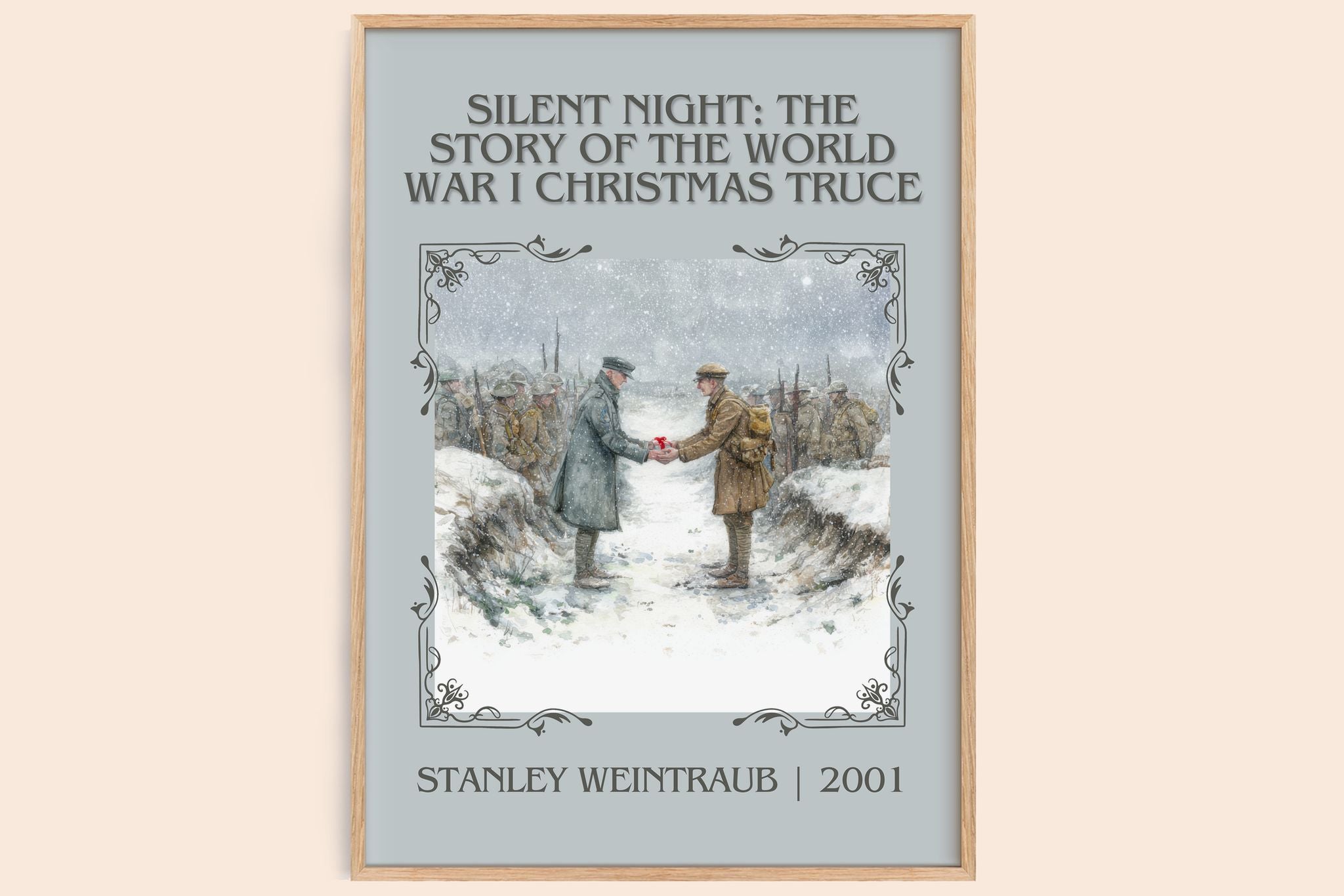 Silent Night: The Story Of The World War I Christmas Truce Classic Book Art Print by Stanley Weintraub