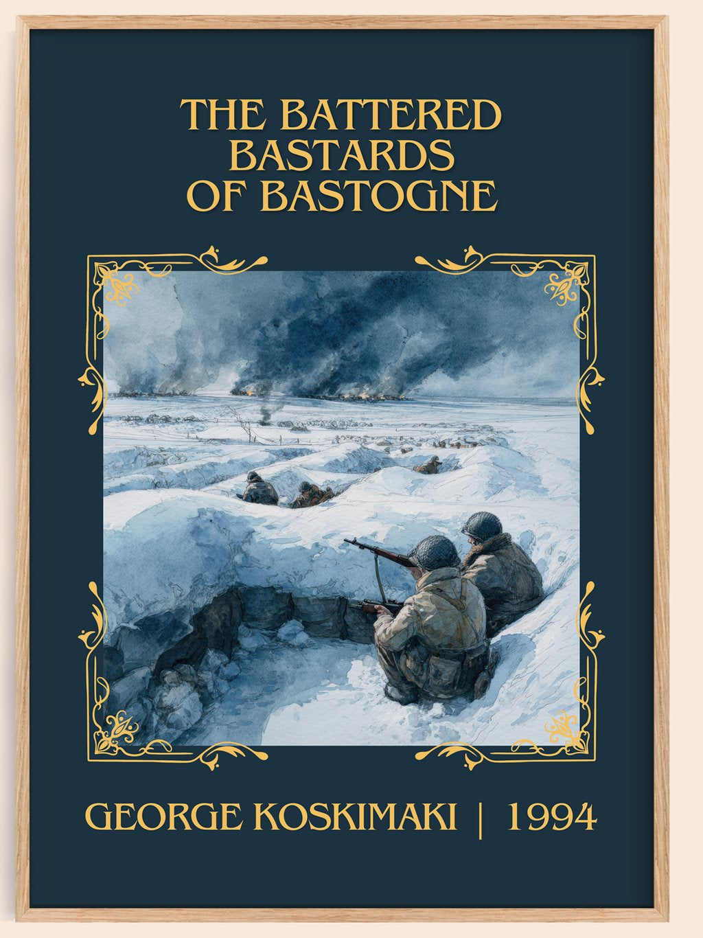 Battered Bastards Of Bastogne Classic Book Art Print by G. Koskimaki – book poster