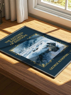 Battered Bastards Of Bastogne Classic Book Art Print by G. Koskimaki – print on a sunlit desk