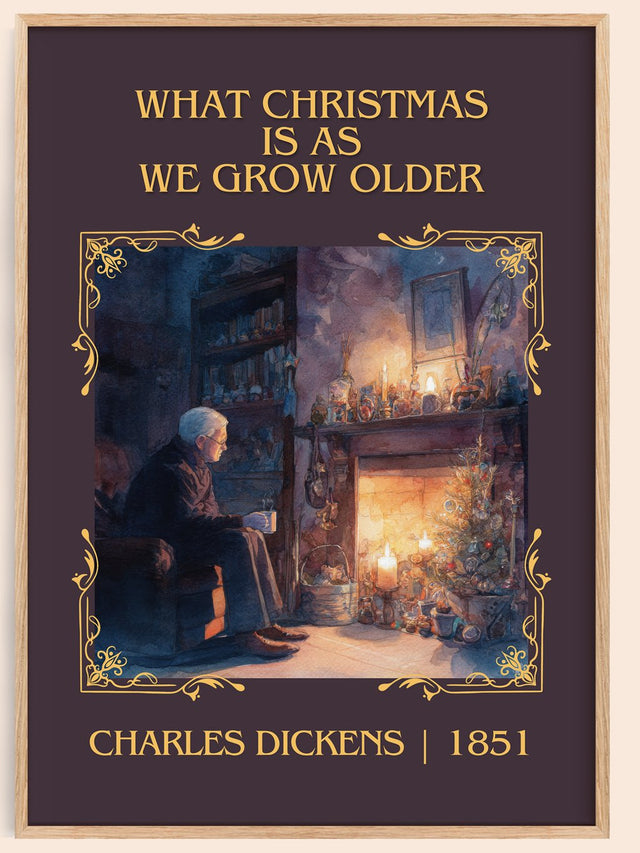 What Christmas Is As We Grow Older Classic Book Art Print by Charles Dickens