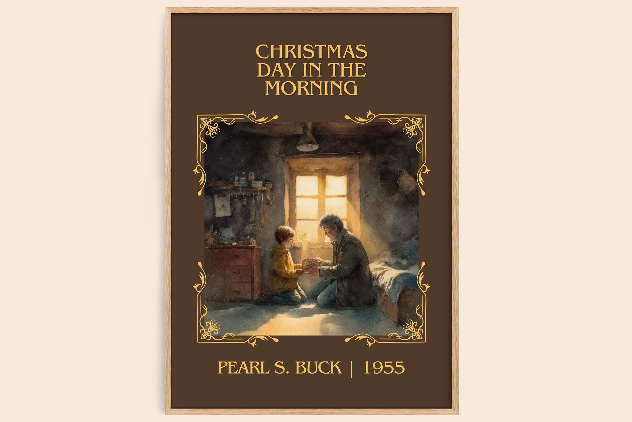 Christmas Day In The Morning Classic Book Art Print by Pearl S. Buck