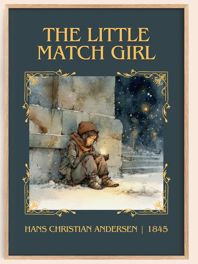 Little Match Girl Classic Book Art Print by Hans Christian Andersen
