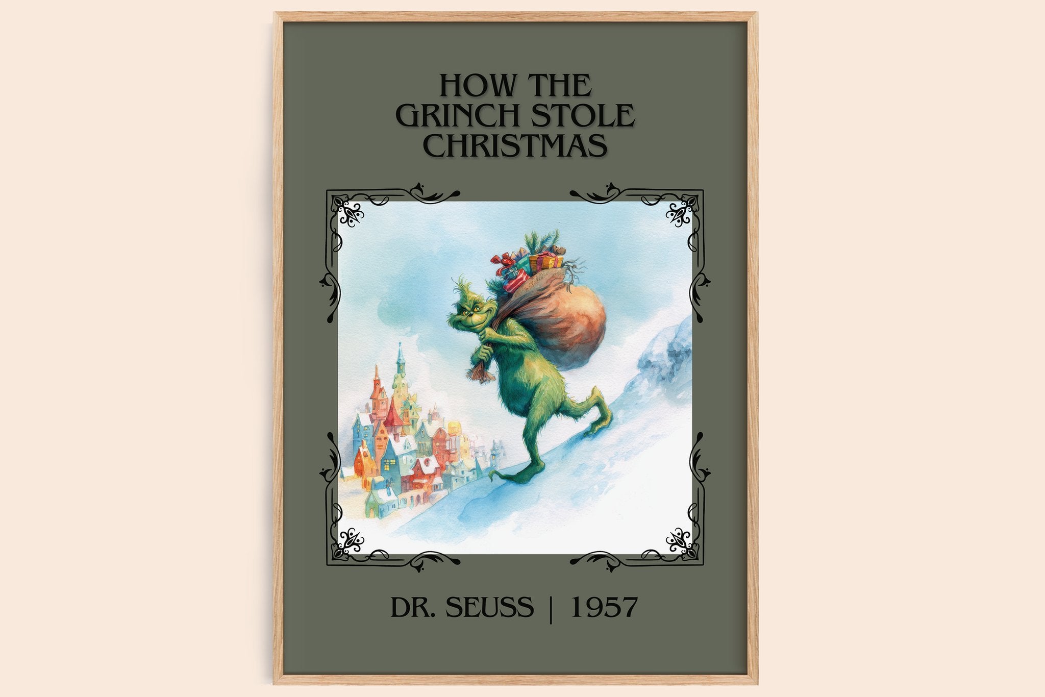 How The Grinch Stole Christmas Classic Book Art Print by Dr. Seuss