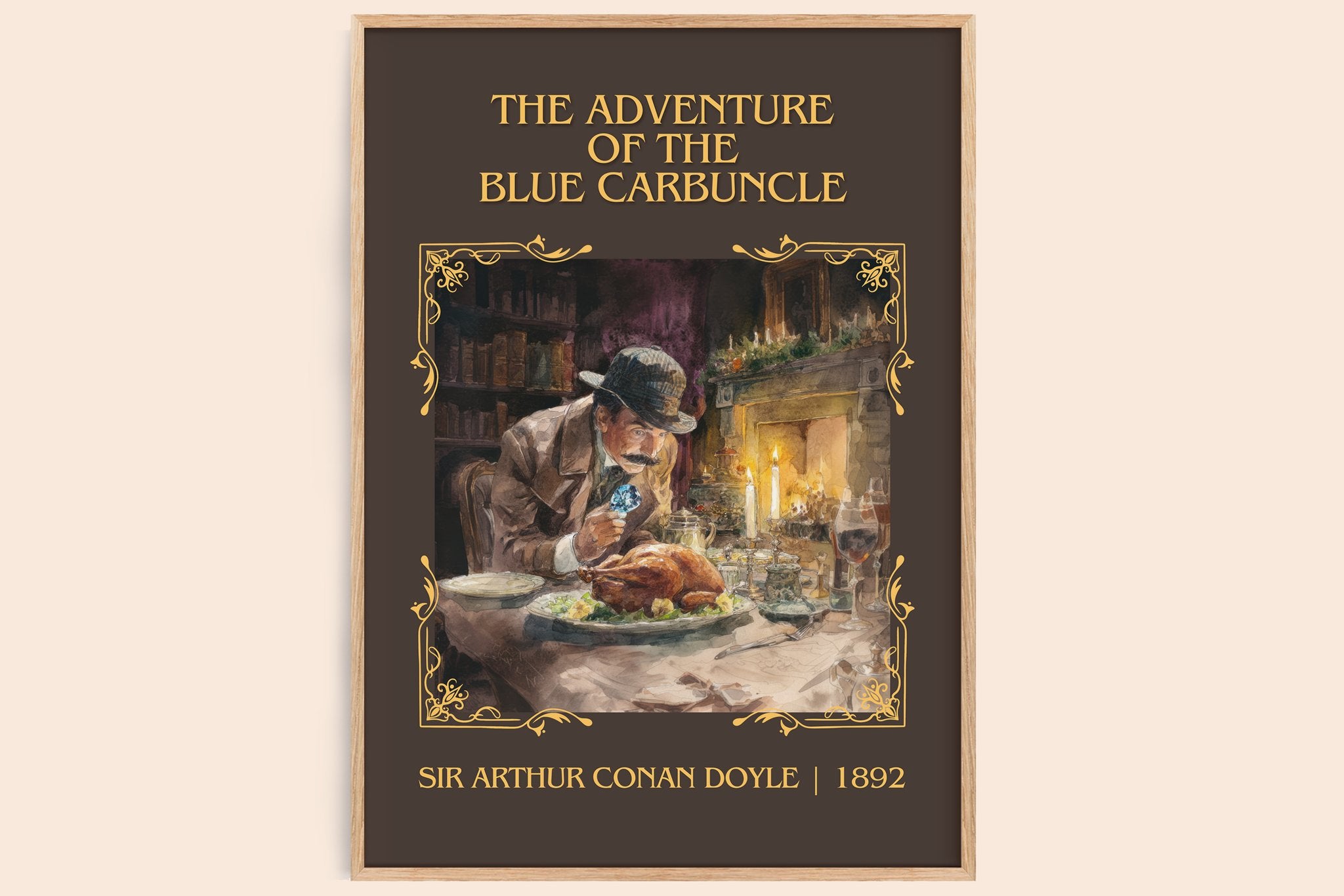 Adventure Of The Blue Carbuncle Classic Book Art Print by S. Doyle
