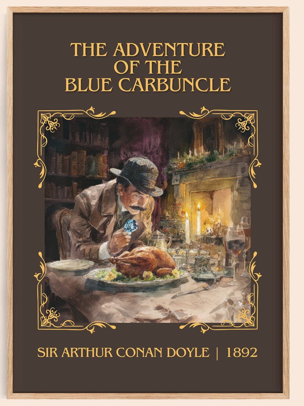 Adventure Of The Blue Carbuncle Classic Book Art Print by S. Doyle – book poster