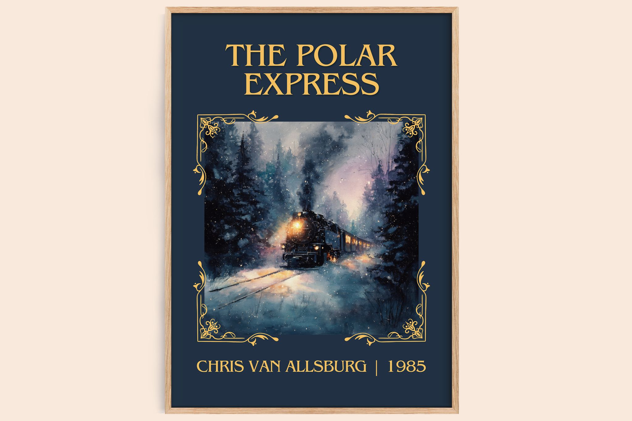 The Polar Express Classic Book Art Print by Chris Van Allsburg
