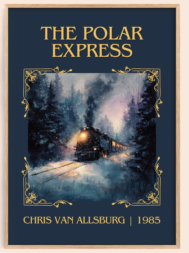 The Polar Express Classic Book Art Print by Chris Van Allsburg