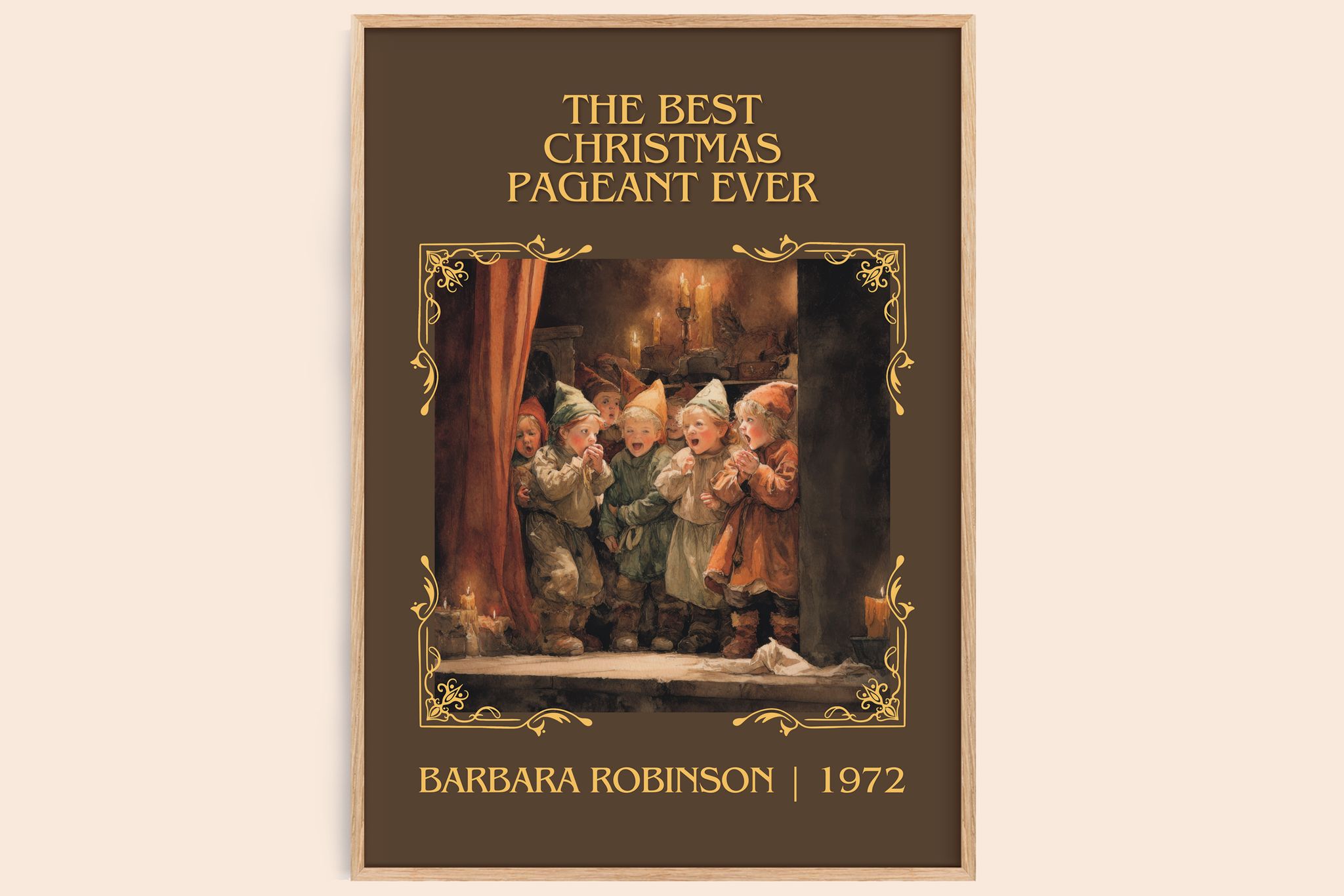 Best Christmas Pageant Ever Classic Book Art Print by Barbara Robinson