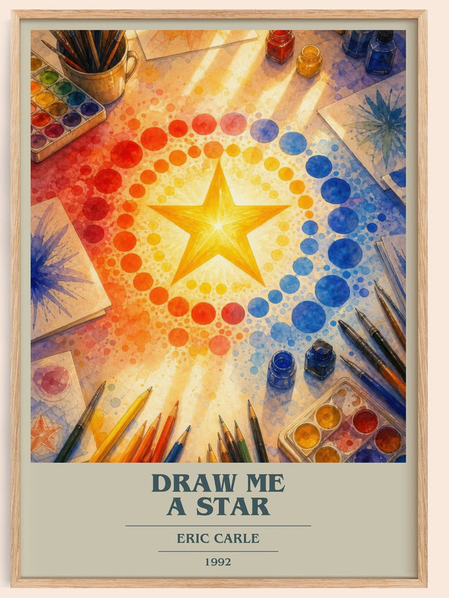 Draw Me A Star Book Cover Poster by Eric Carle