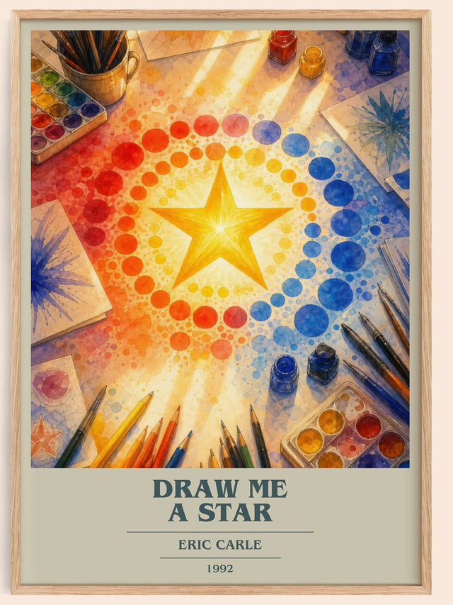 Draw Me A Star Book Cover Poster by Eric Carle
