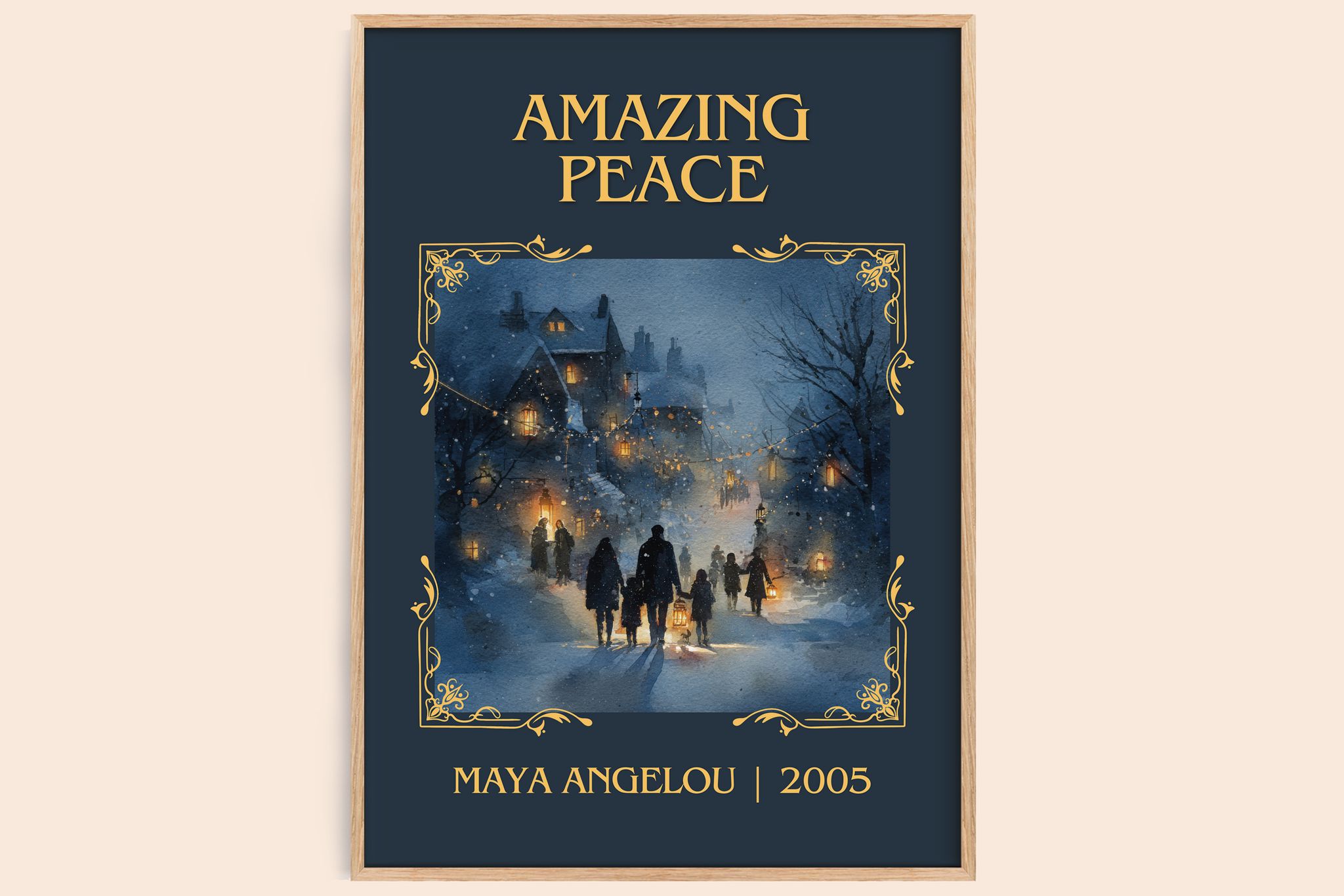 Amazing Peace Classic Book Art Print by Maya Angelou