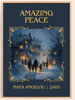 Amazing Peace Classic Book Art Print by Maya Angelou – book poster