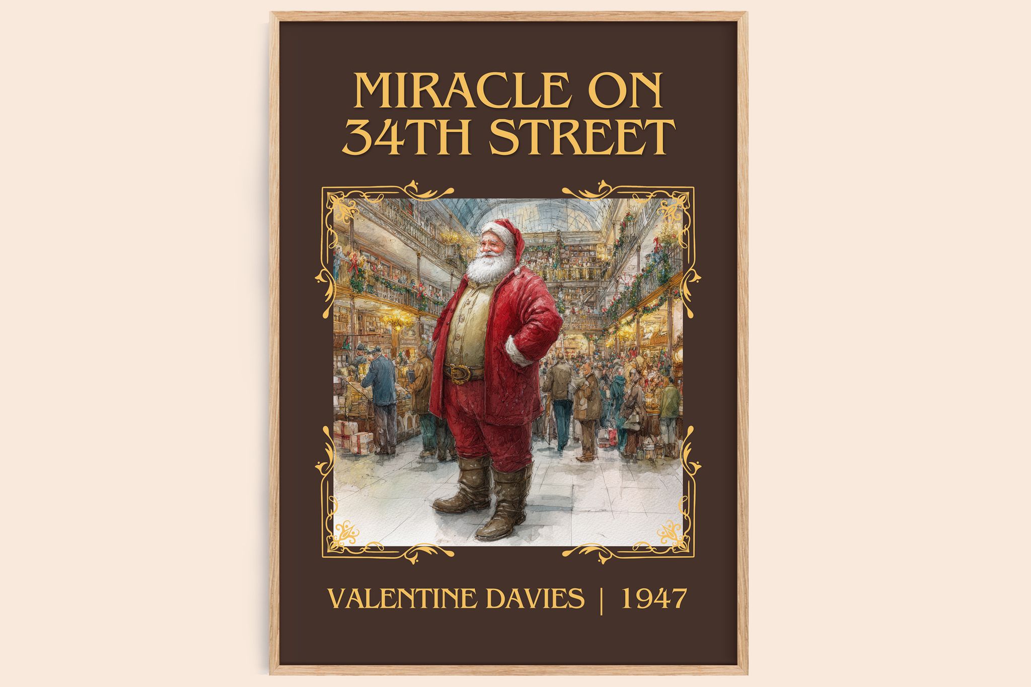 Miracle On 34Th Street Classic Book Art Print by Valentine Davies