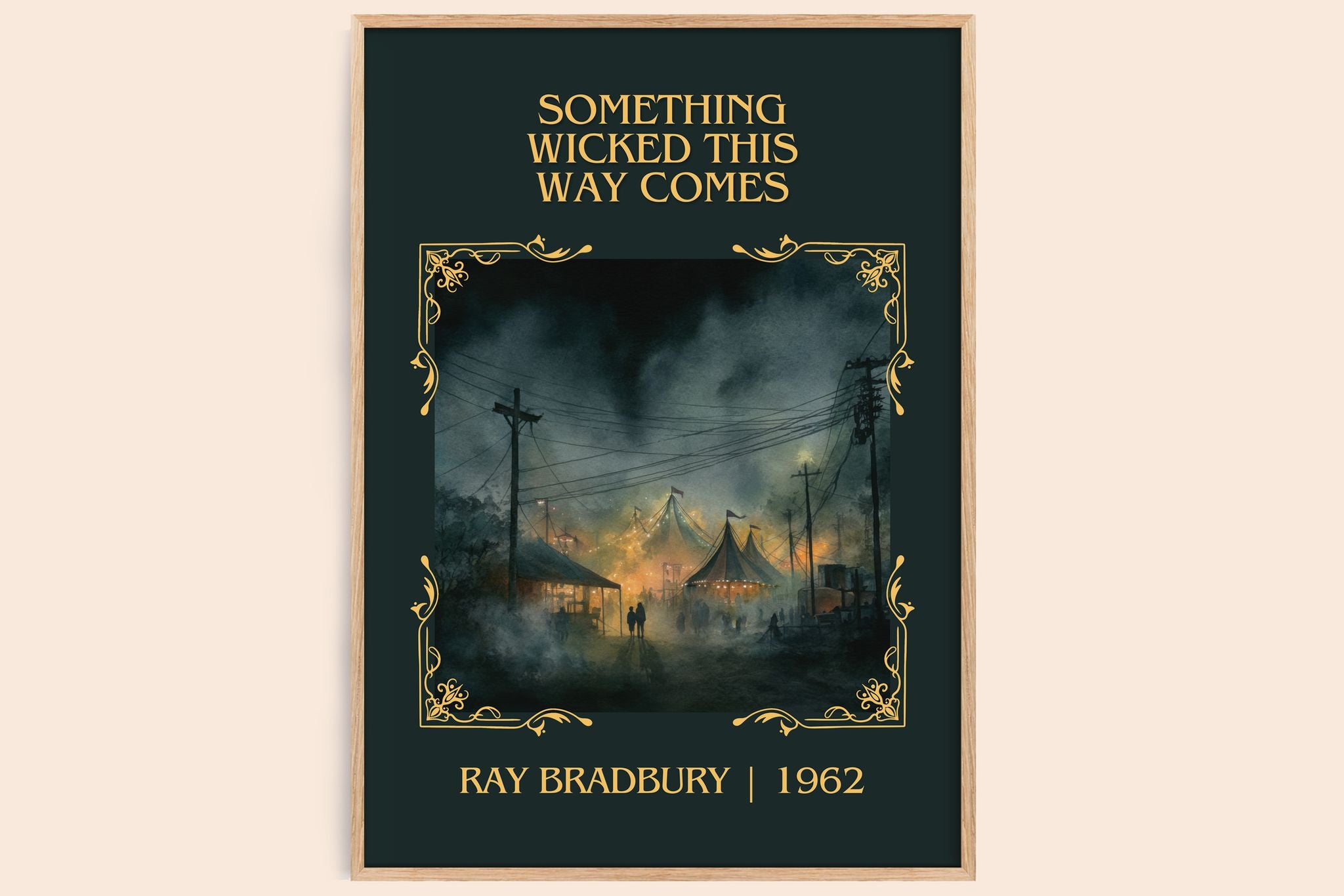 Something Wicked This Way Comes Classic Book Art Print by Ray Bradbury