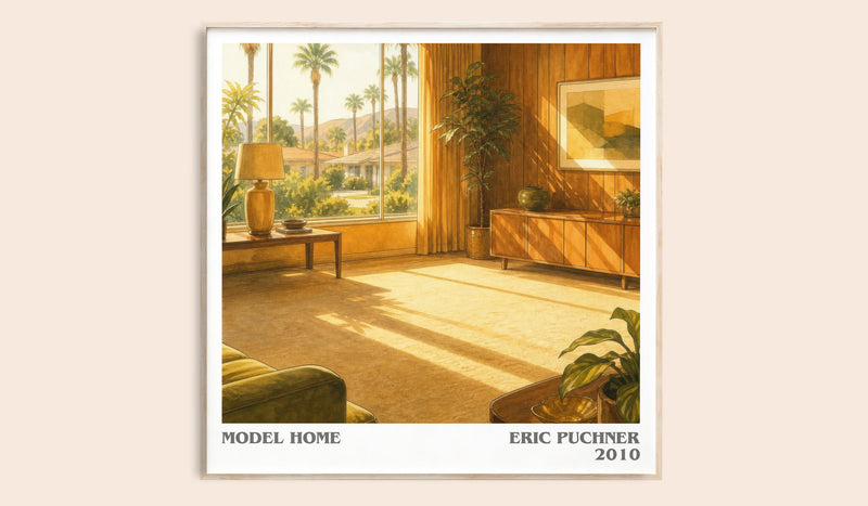 Model Home literary book poster by Eric Puchner – framed literary art print