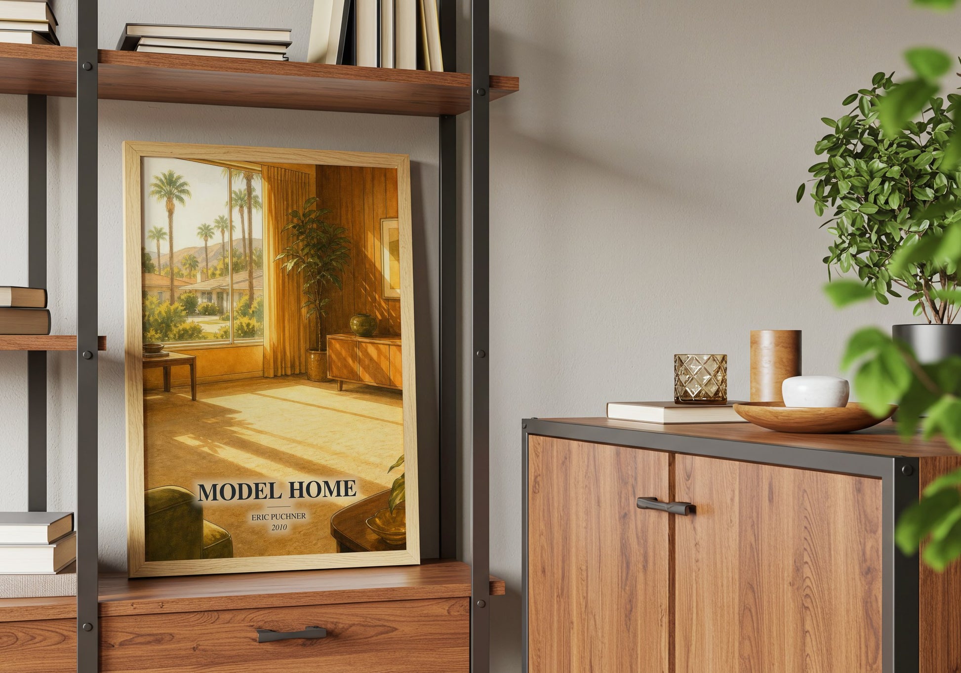 Model Home book watercolour illustration paper finish options – matte satin gloss