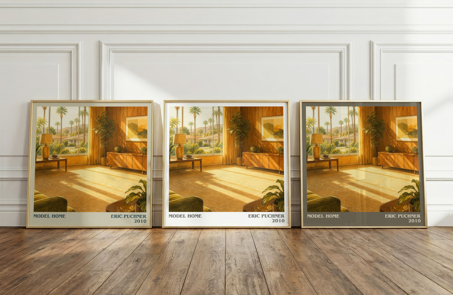 Model Home literary art print colour and style options – Eric Puchner book art