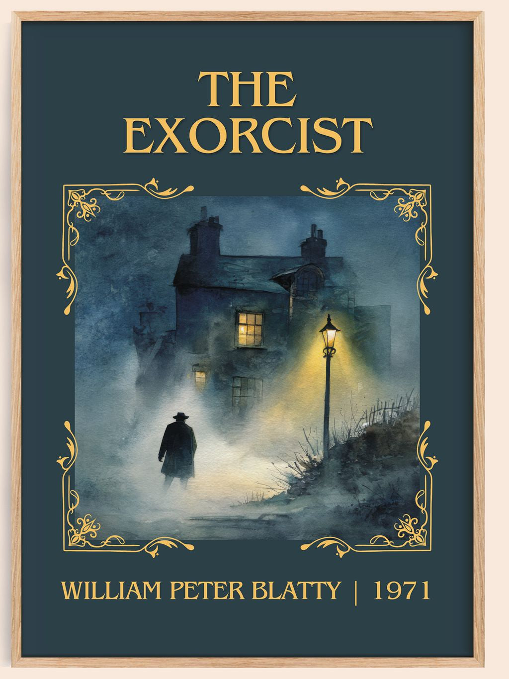 The Exorcist Classic Book Art Print by William Peter Blatty – book poster