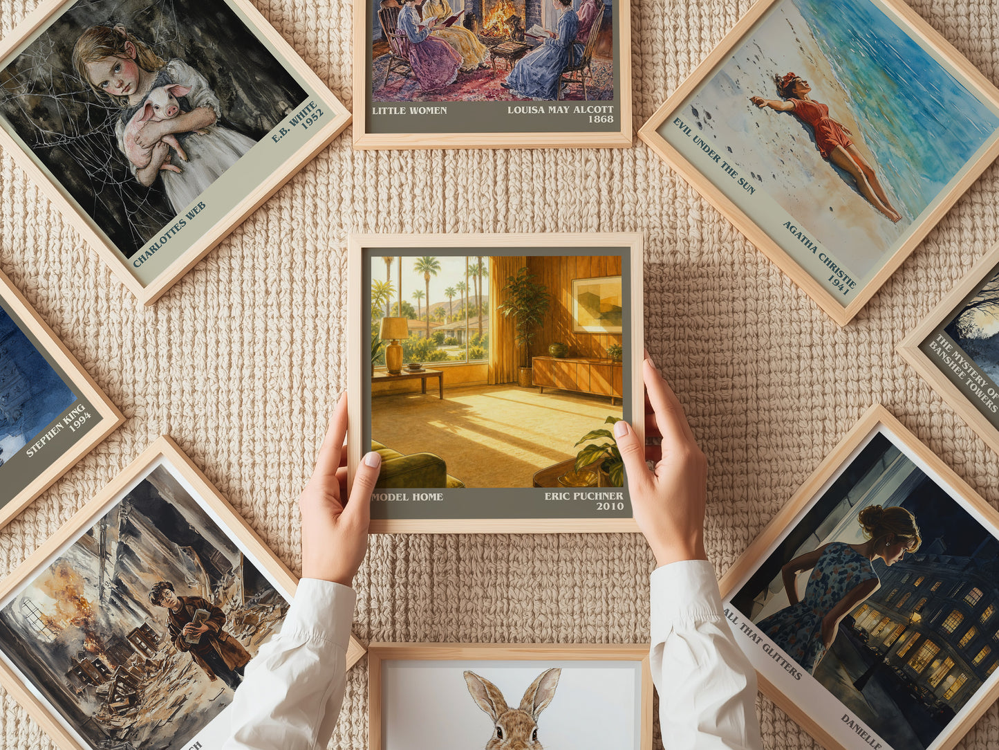 Model Home literary book poster framed on wall – contemporary fiction wall art