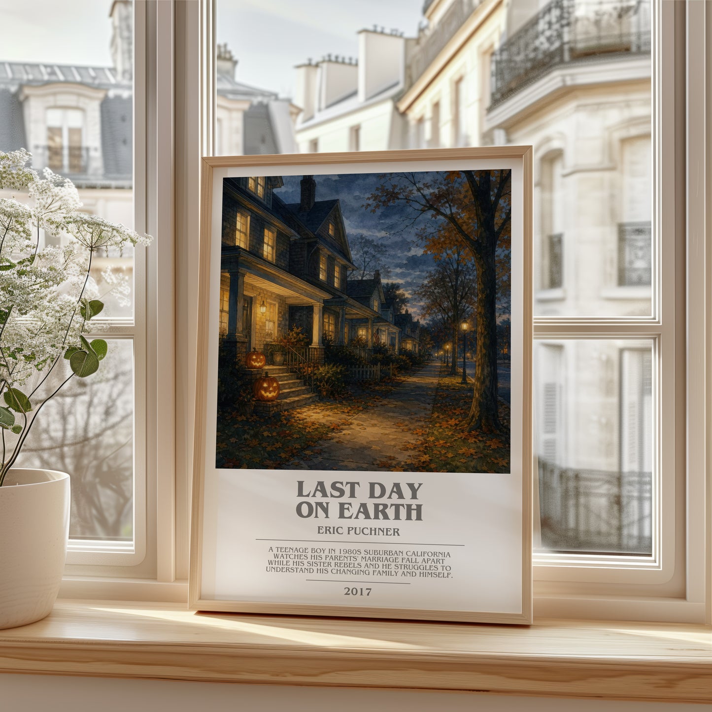 Last Day On Earth bookish poster colour and style options – Eric Puchner book art