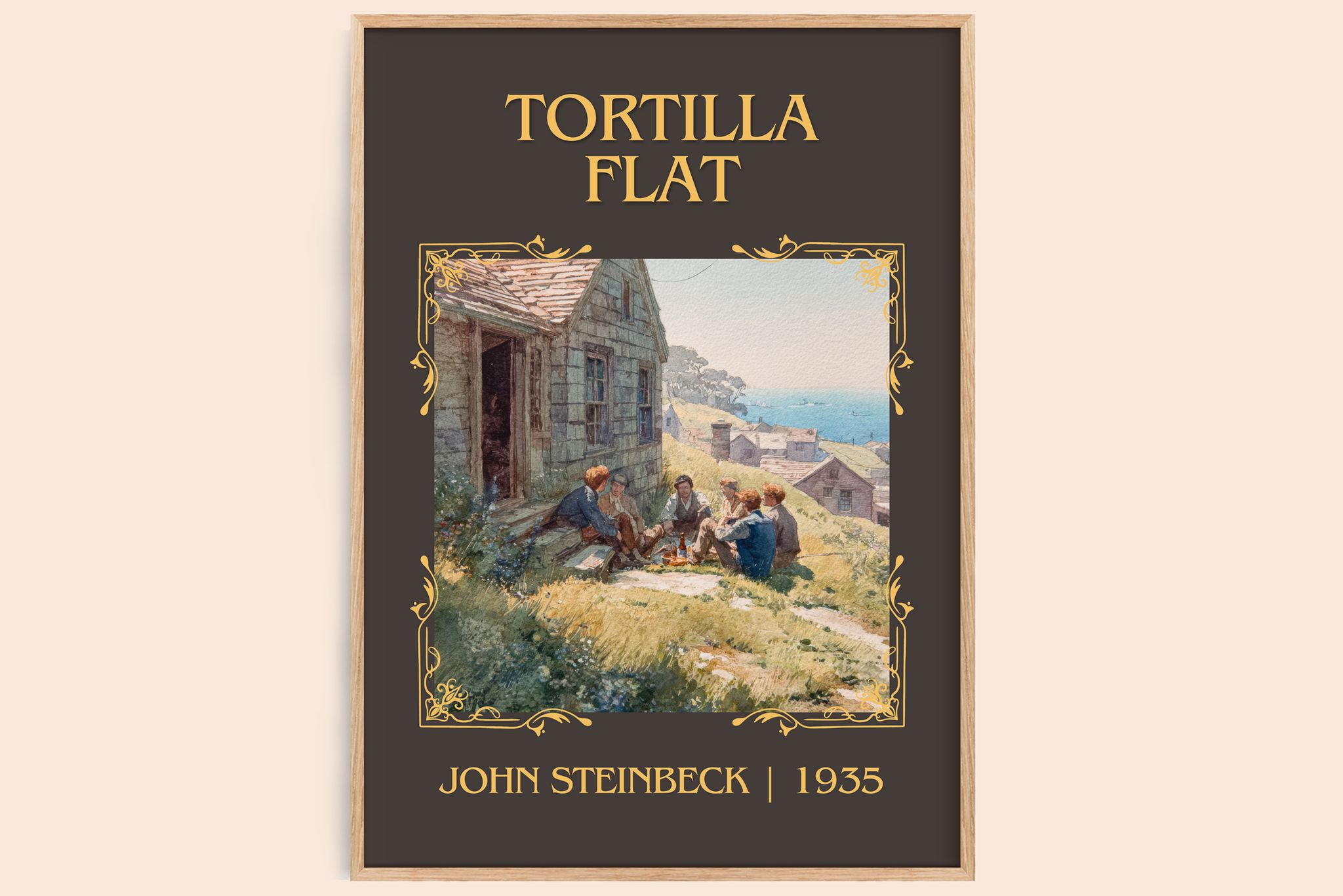 Tortilla Flat Classic Book Art Print by John Steinbeck