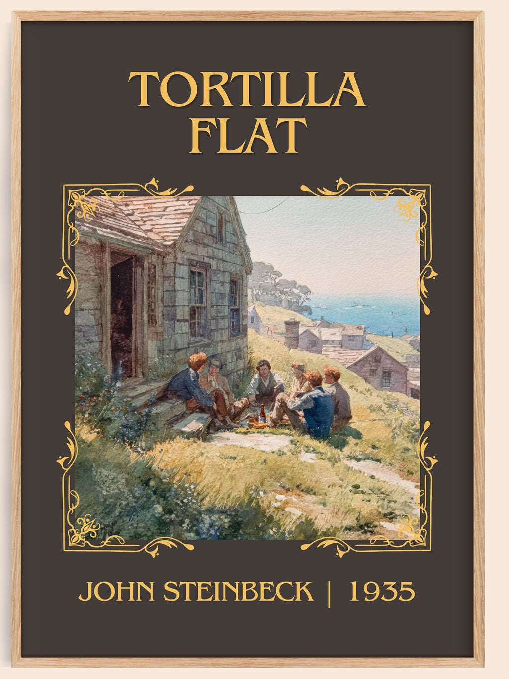 Tortilla Flat Classic Book Art Print by John Steinbeck