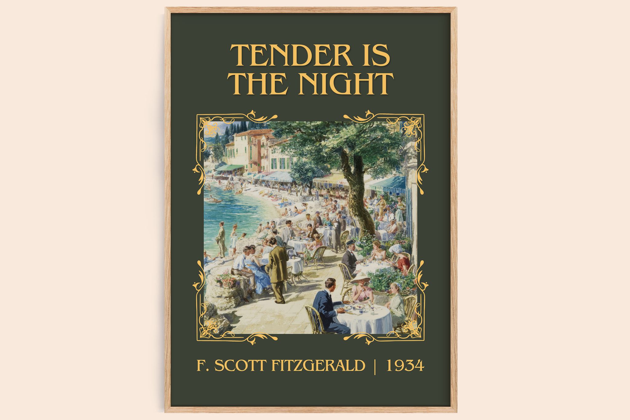 Tender Is The Night Classic Book Art Print by F. Scott Fitzgerald