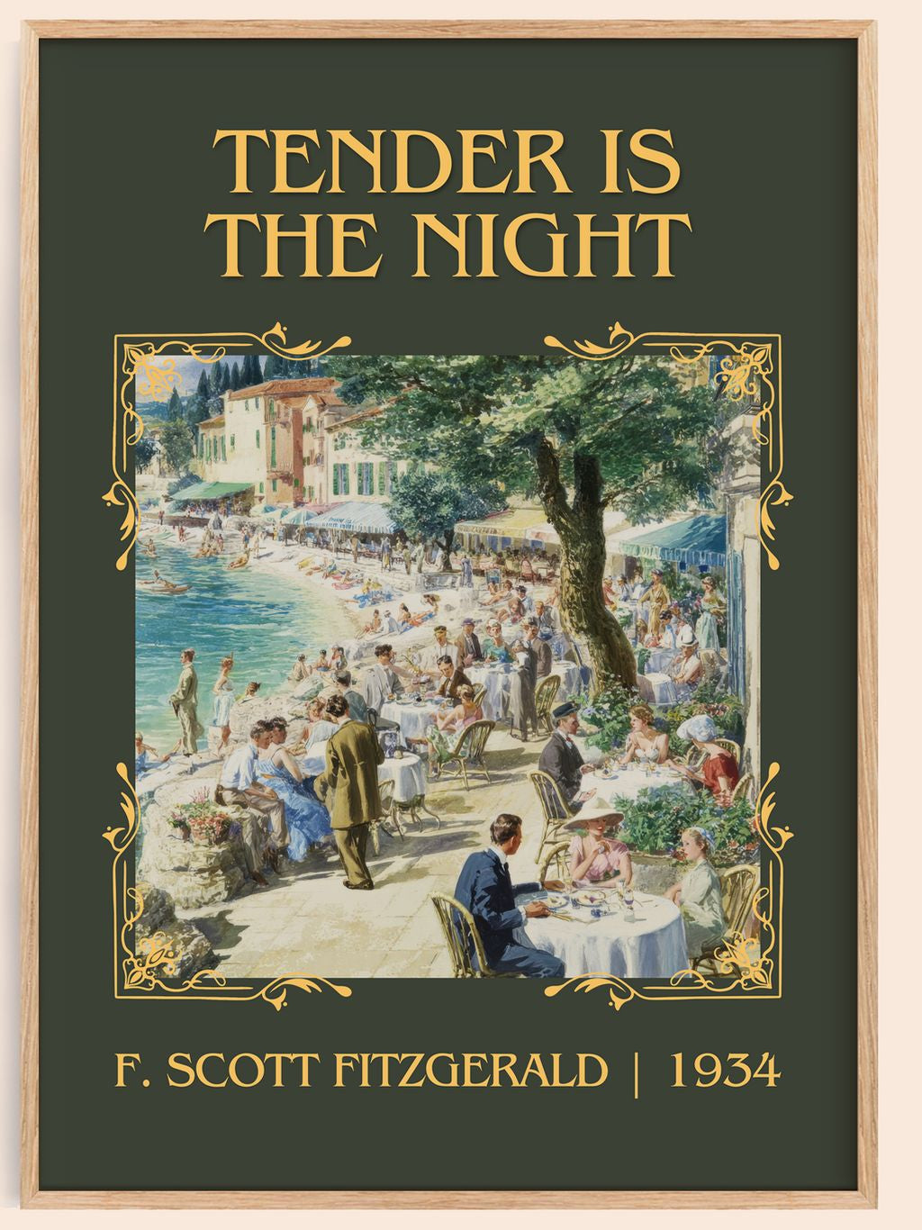 Tender Is The Night Classic Book Art Print by F. Scott Fitzgerald