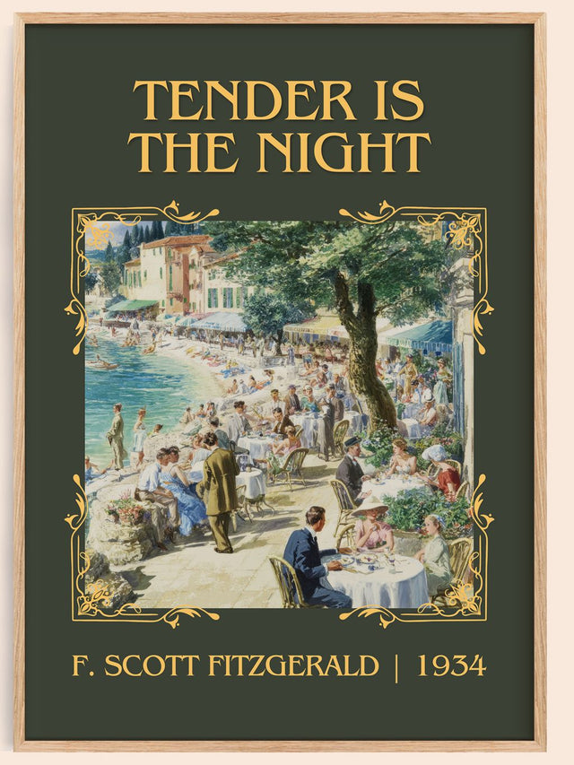 Tender Is The Night Classic Book Art Print by F. Scott Fitzgerald