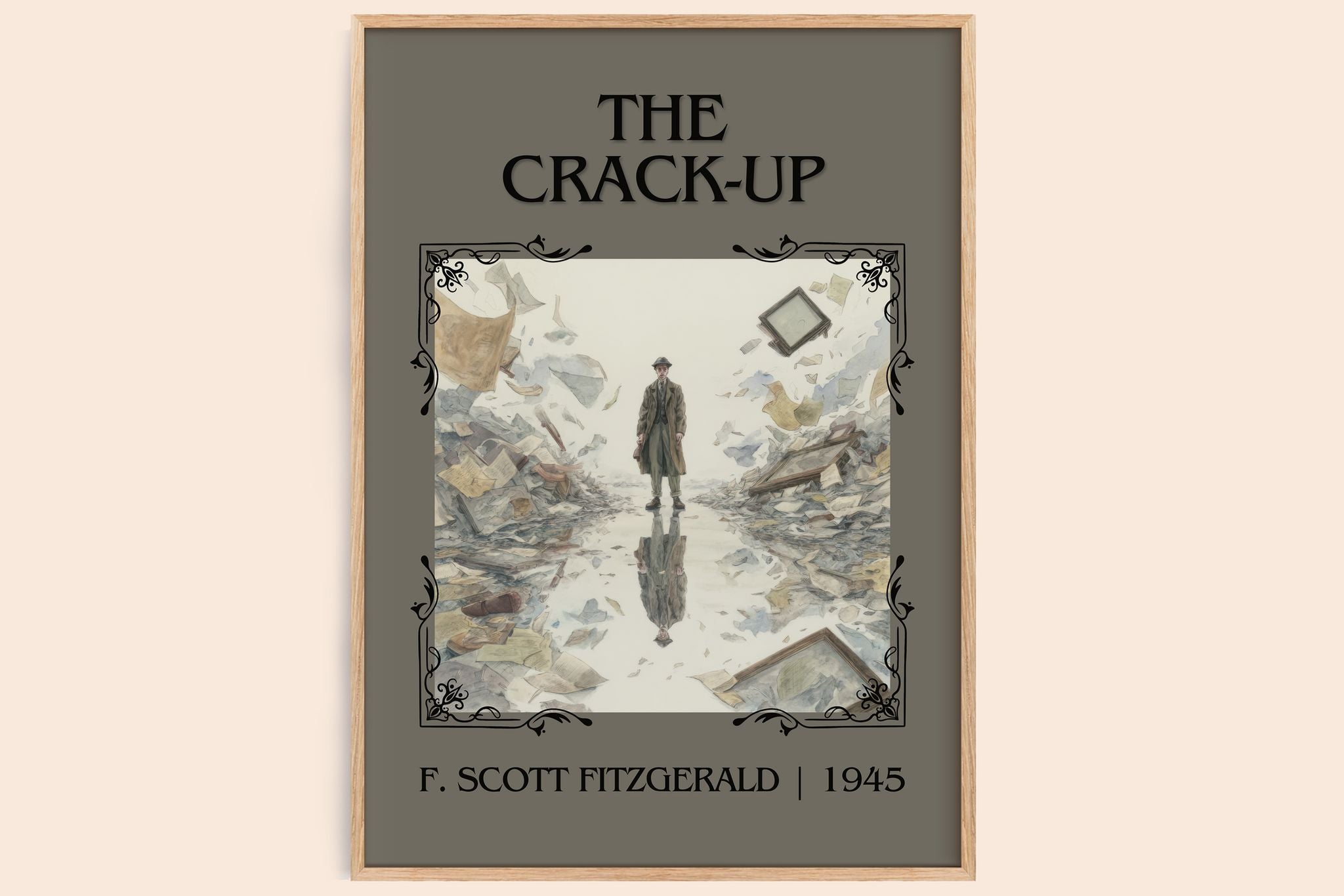 The Crack-Up Classic Book Art Print by F. Scott Fitzgerald