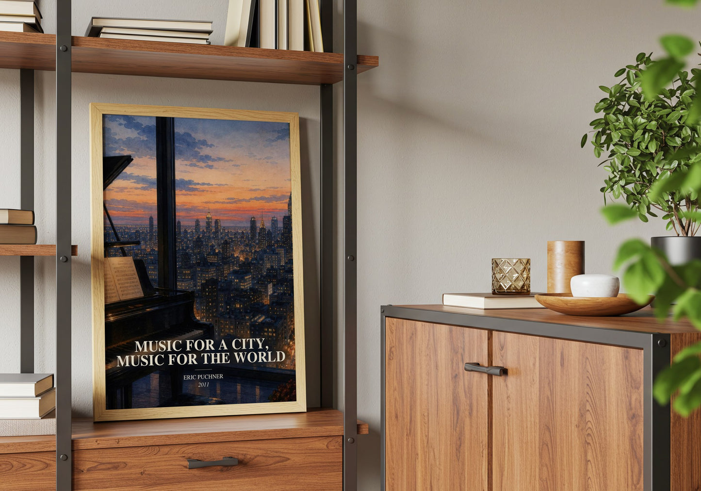 Music For A City, Music For The World book watercolour illustration paper finish options – matte satin gloss