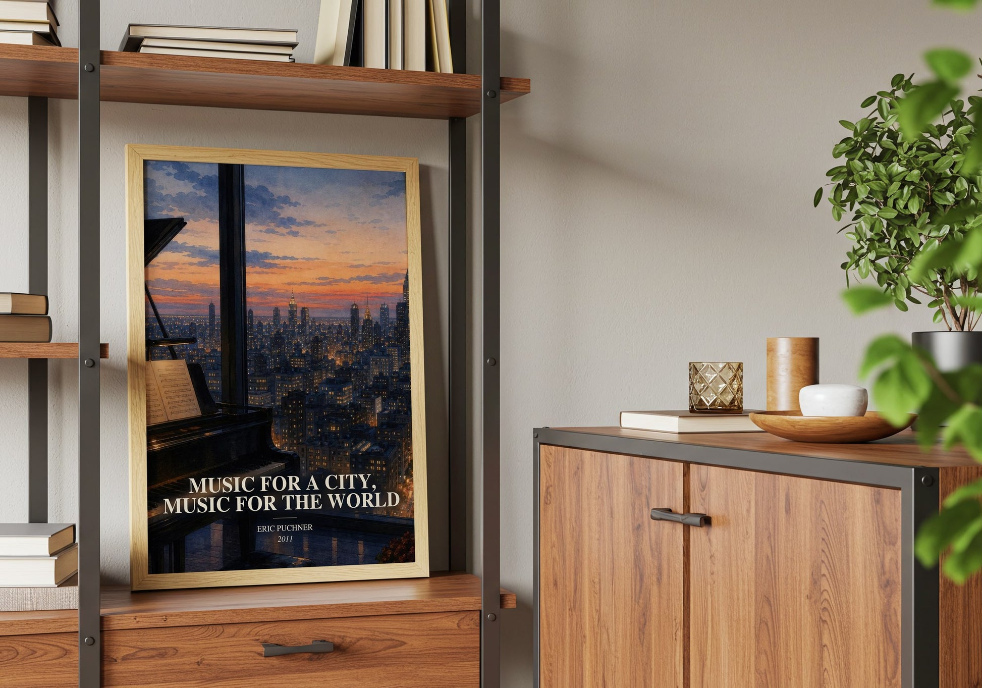Music For A City, Music For The World book watercolour illustration paper finish options – matte satin gloss