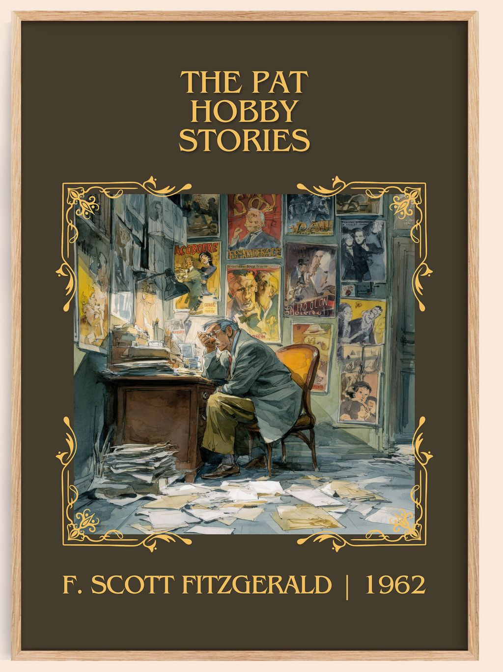 The Pat Hobby Stories Classic Book Art Print by F. Scott Fitzgerald – book poster
