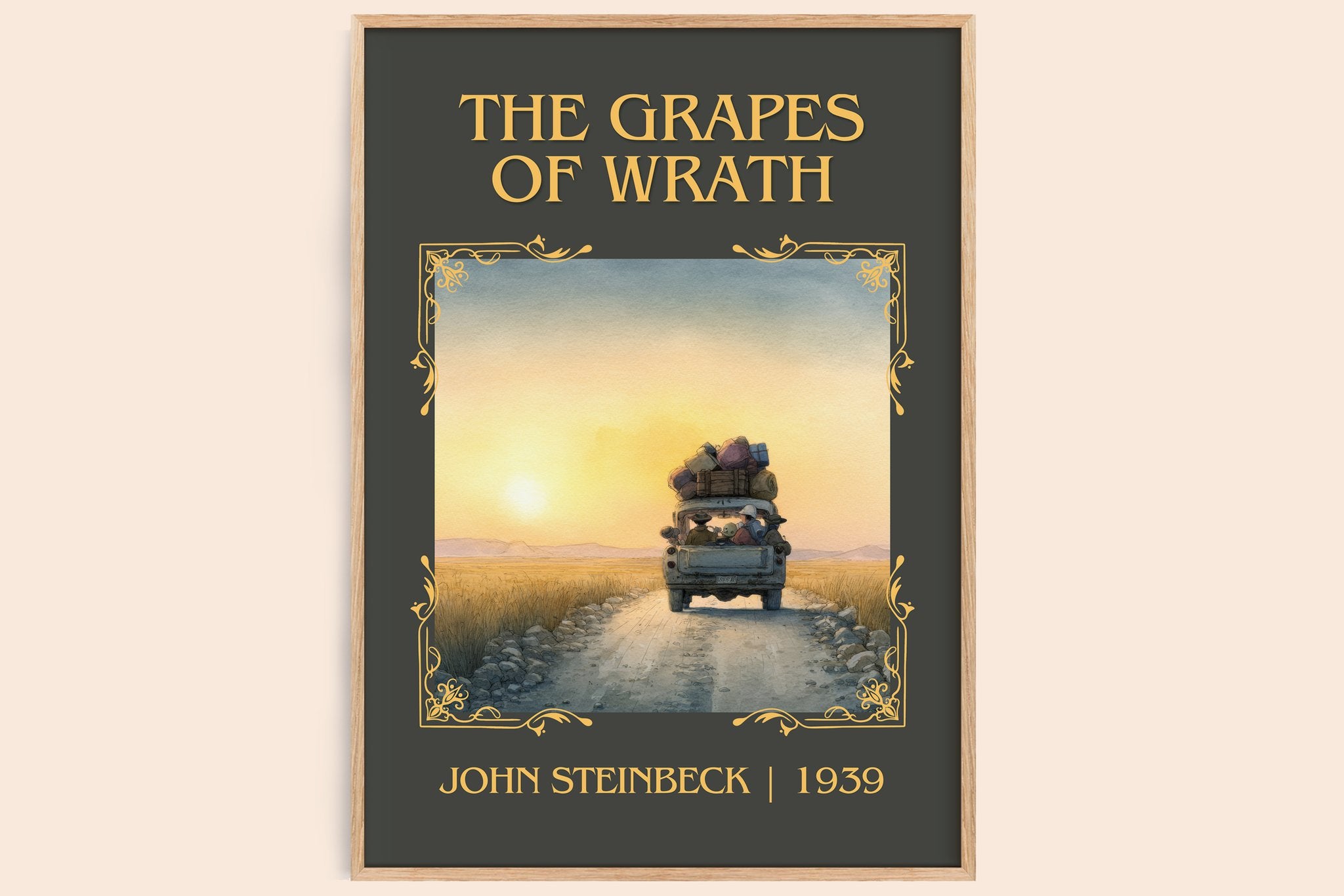 The Grapes Of Wrath Classic Book Art Print by John Steinbeck