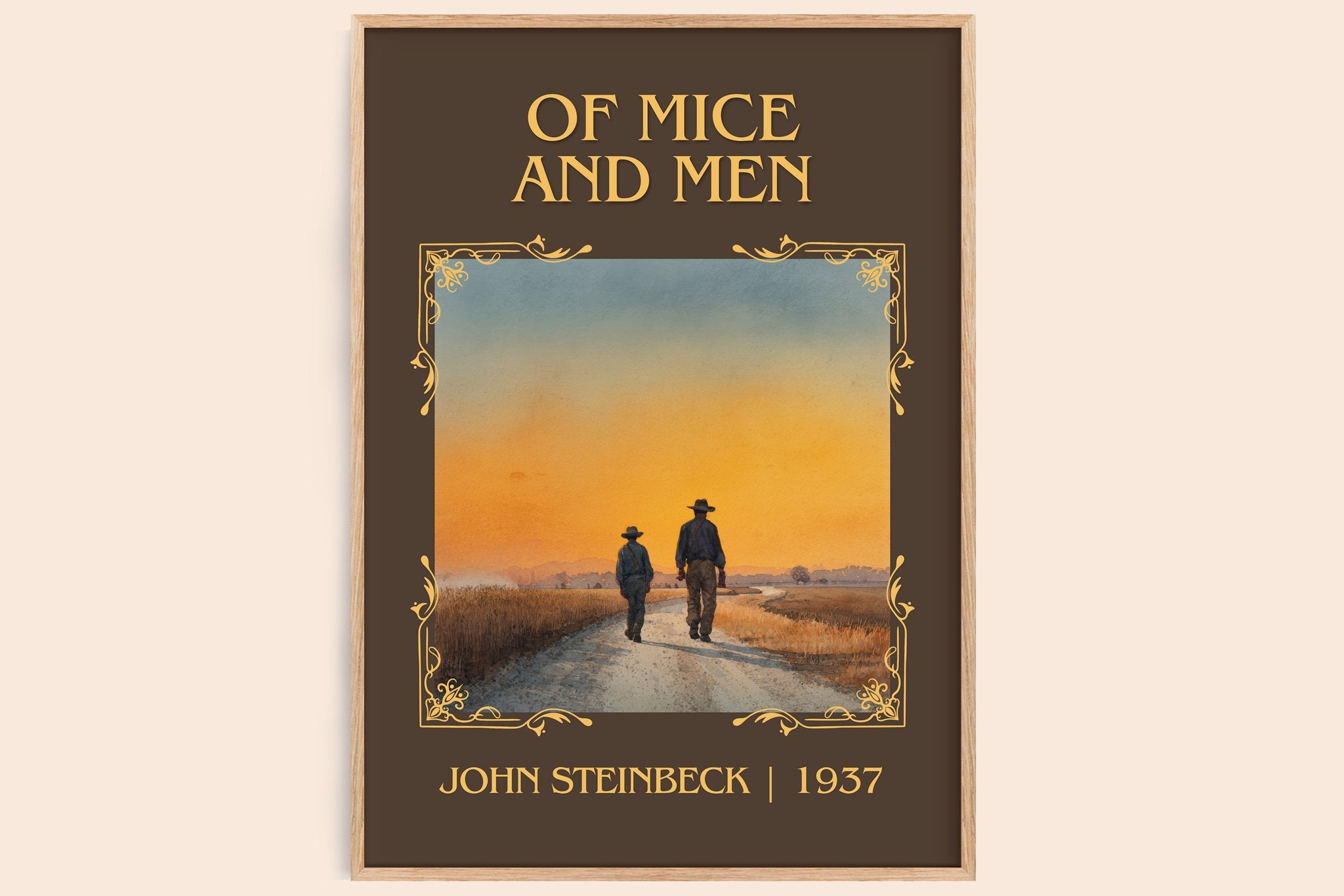 Of Mice And Men Classic Book Art Print by John Steinbeck