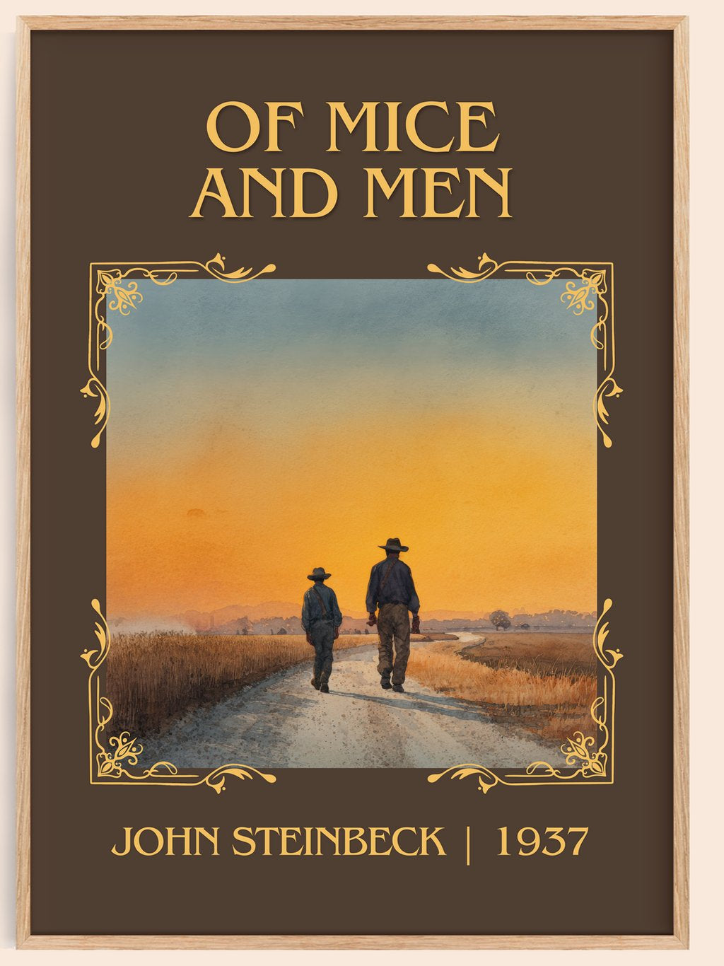 Of Mice And Men Classic Book Art Print by John Steinbeck