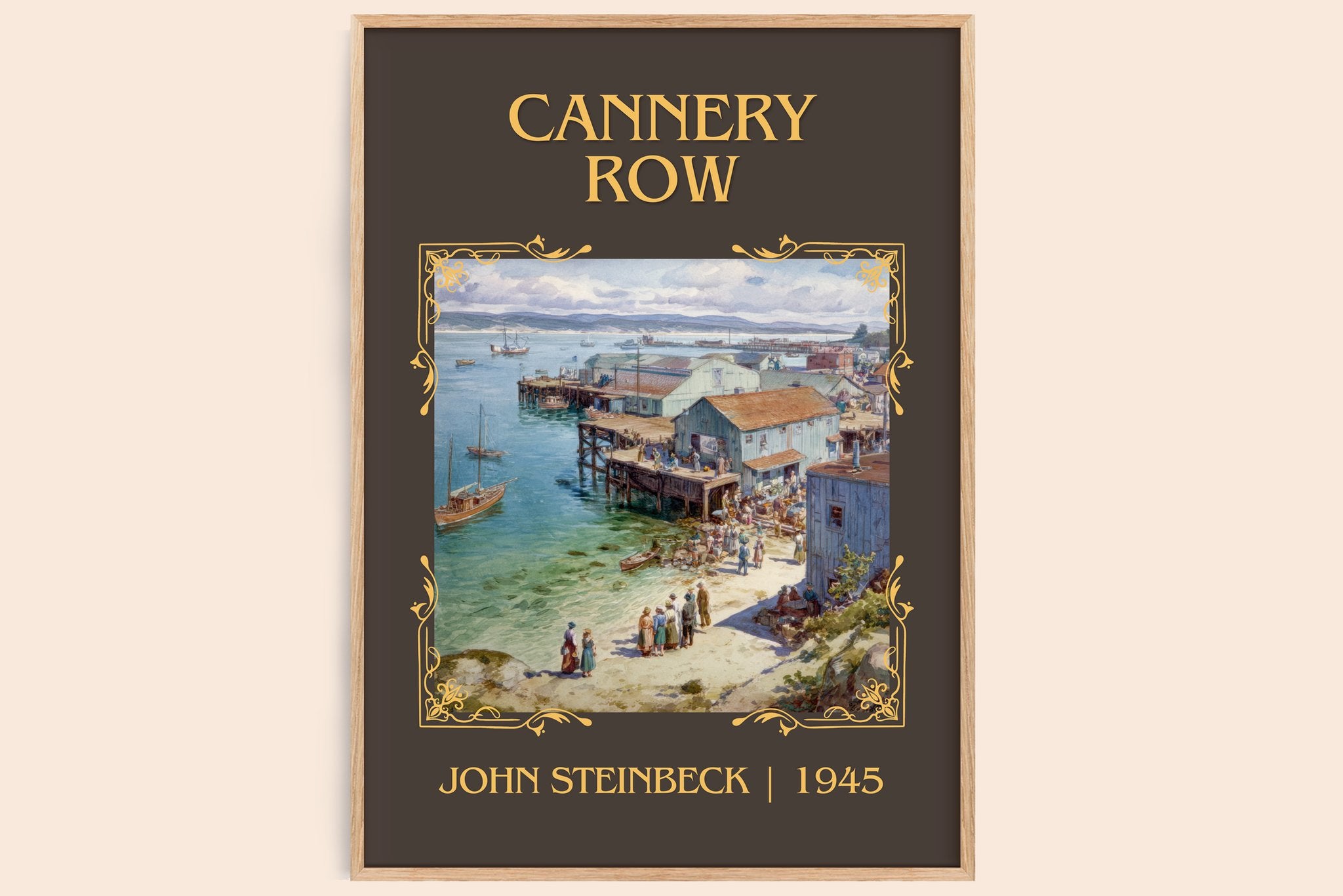 Cannery Row Classic Book Art Print by John Steinbeck