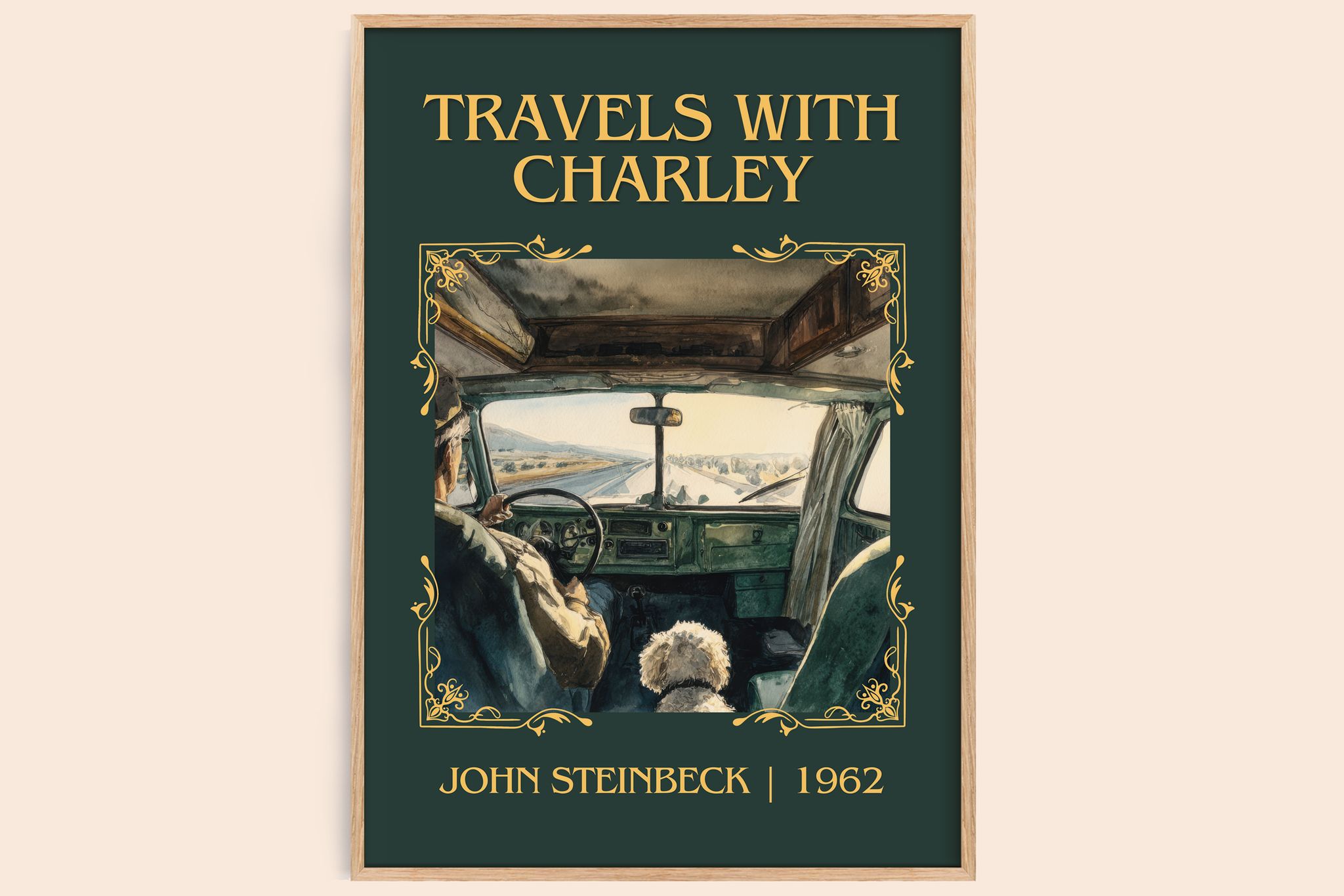 Travels With Charley Classic Book Art Print by John Steinbeck