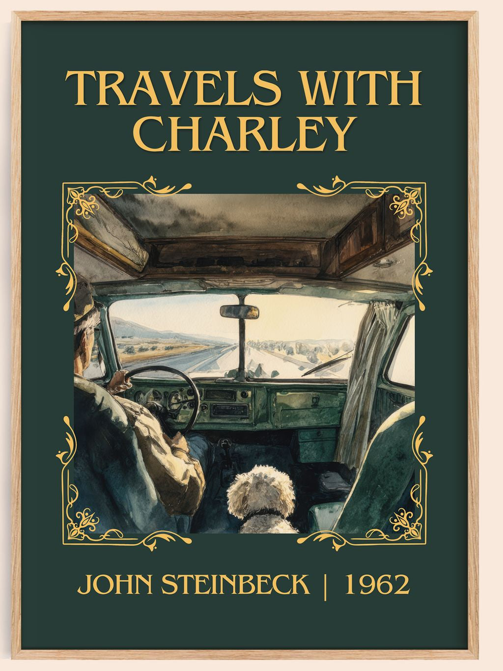 Travels With Charley Classic Book Art Print by John Steinbeck