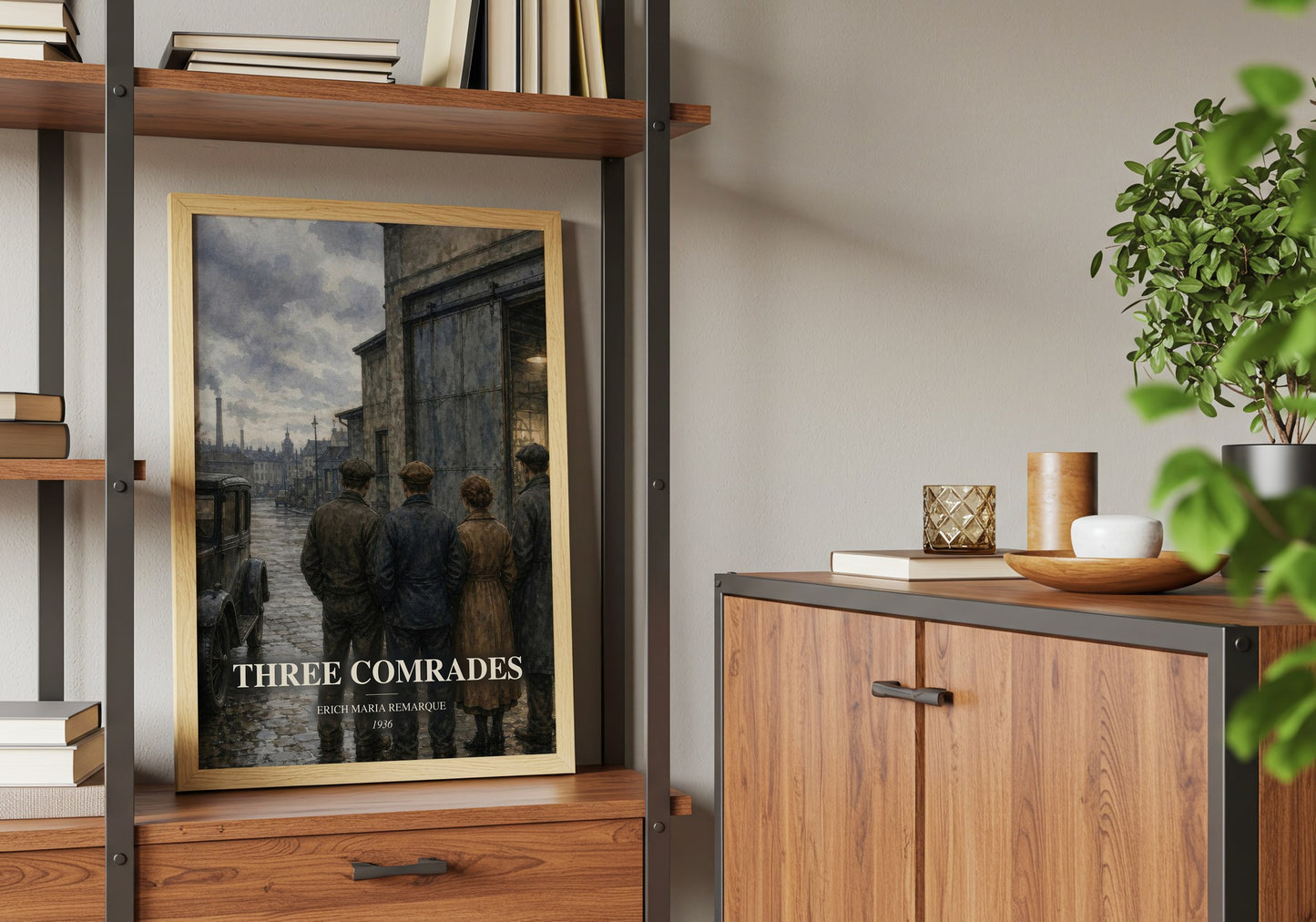 Three Comrades book watercolour illustration paper finish options – matte satin gloss