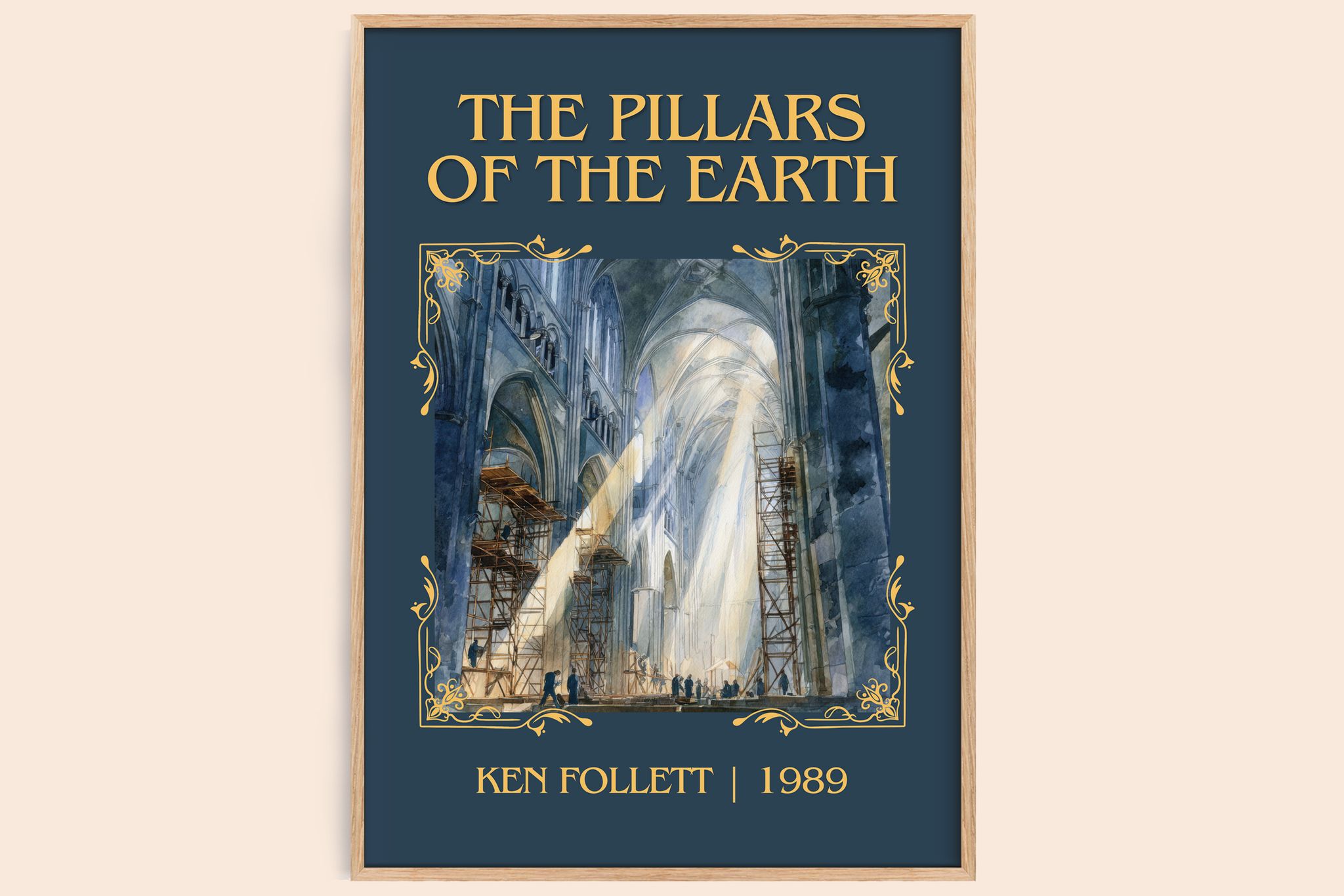 The Pillars Of The Earth Classic Book Art Print by Ken Follett