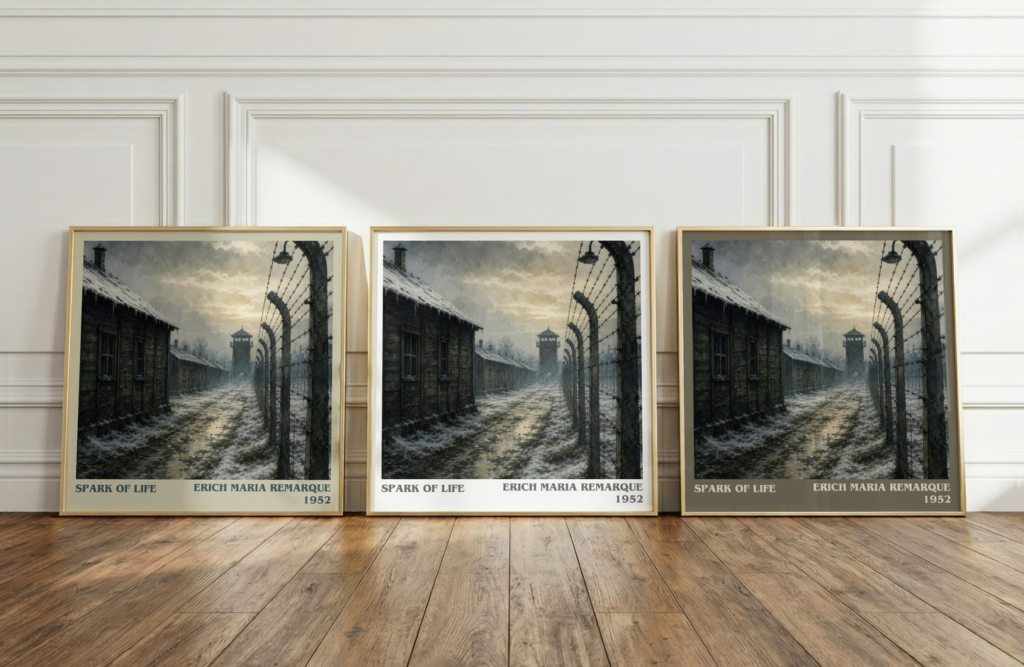 Spark Of Life literary art print colour and style options – Erich Maria Remarque book art