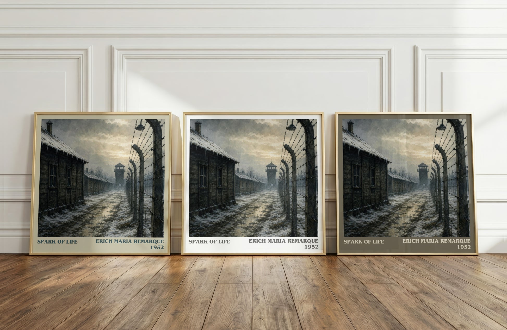 Spark Of Life literary art print colour and style options – Erich Maria Remarque book art