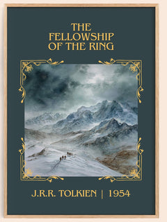The Fellowship Of The Ring Classic Book Art Print by J.R.R. Tolkien – book poster