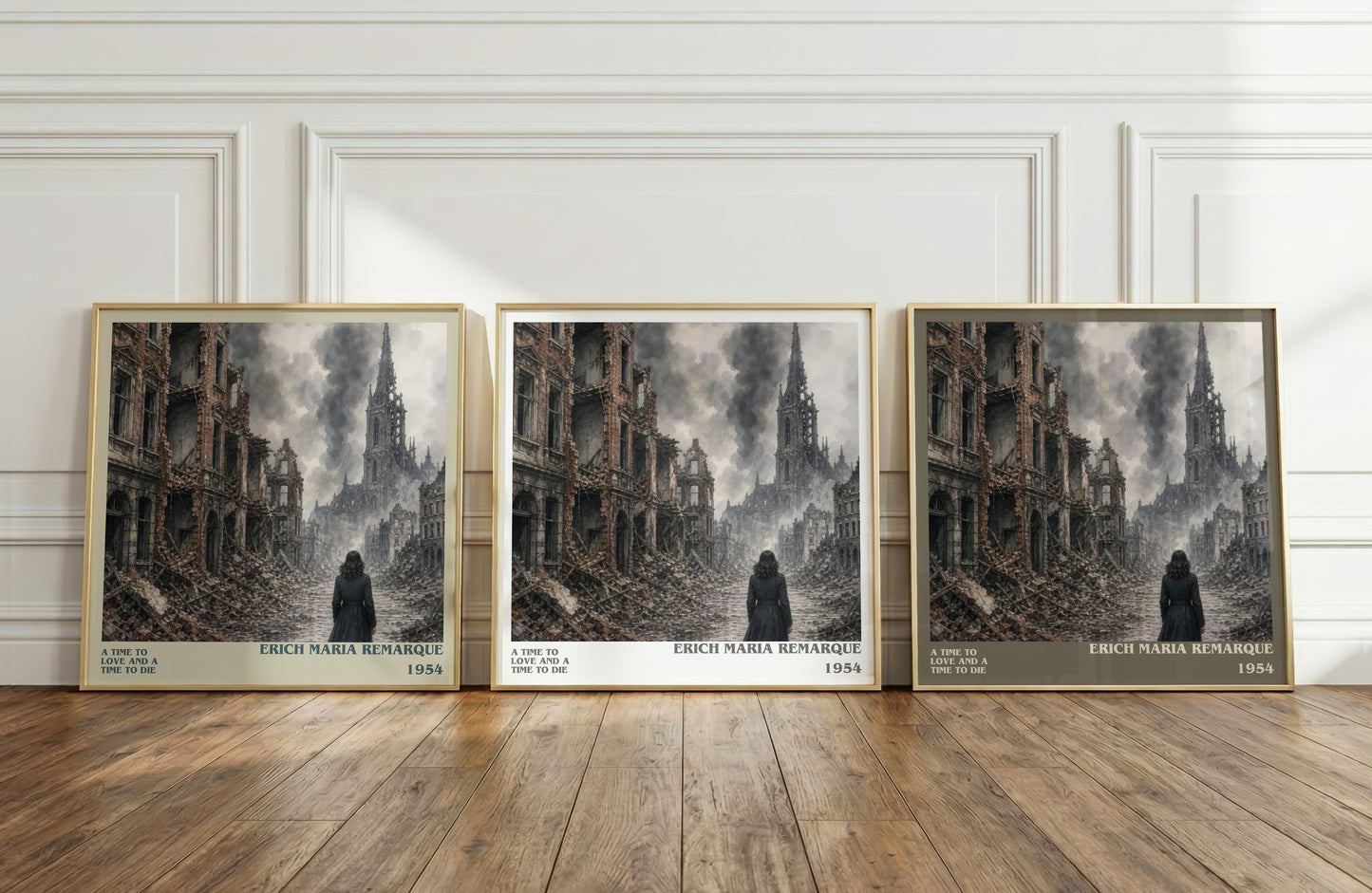 A Time To Love And A Time To Die literary art print colour and style options – Erich Maria Remarque book art
